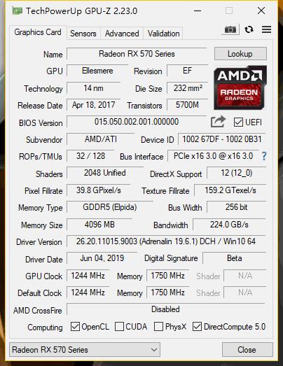 ￥399入手等效AMDRX580,2048sp的矿卡值不值？矿卡拆解烤机解析