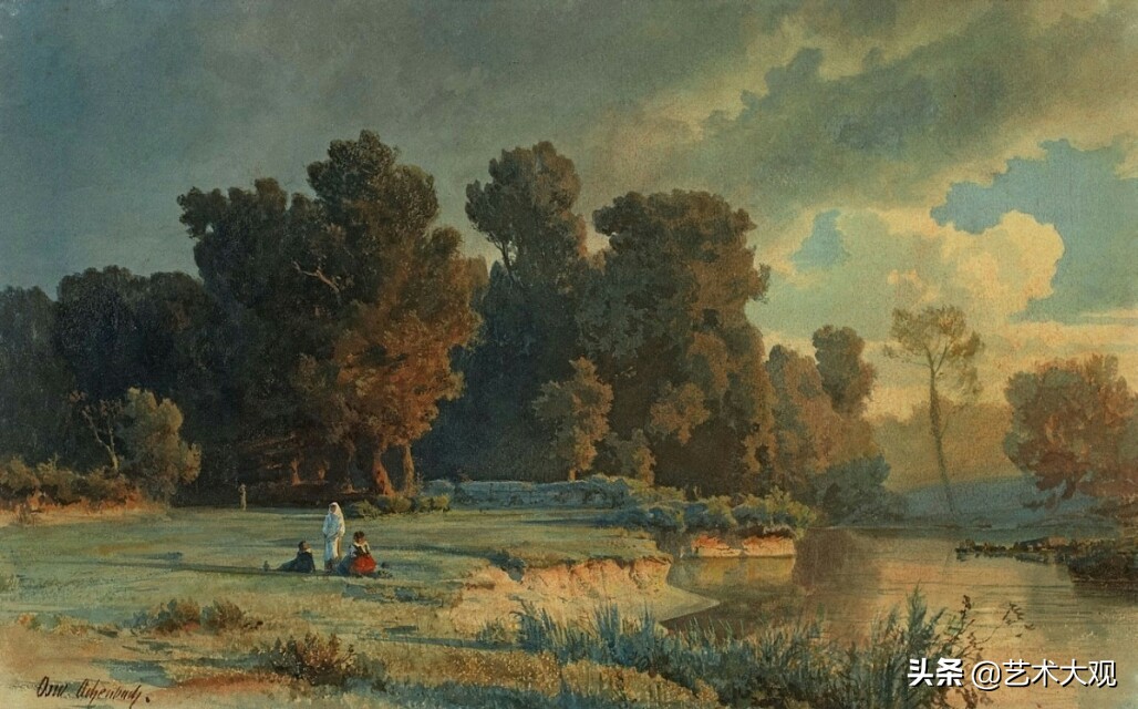 芬兰大师古典风景油画作品欣赏,顶级的欧洲午后阳光风景油画