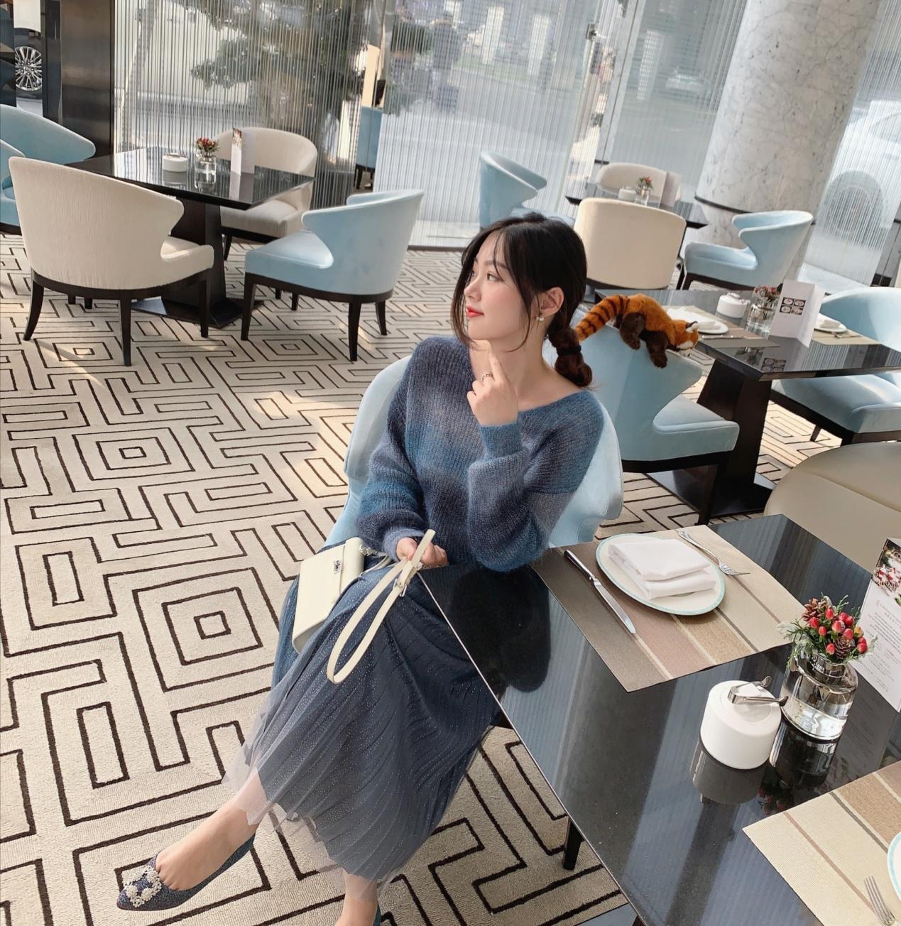 毛衣外套女搭配什么好看,穿什么搭配慵懒毛衣外套