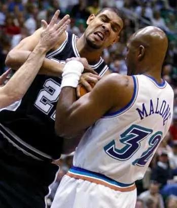 nba历史各个领域最强的球员邓肯,邓肯和乔丹最后一战视频