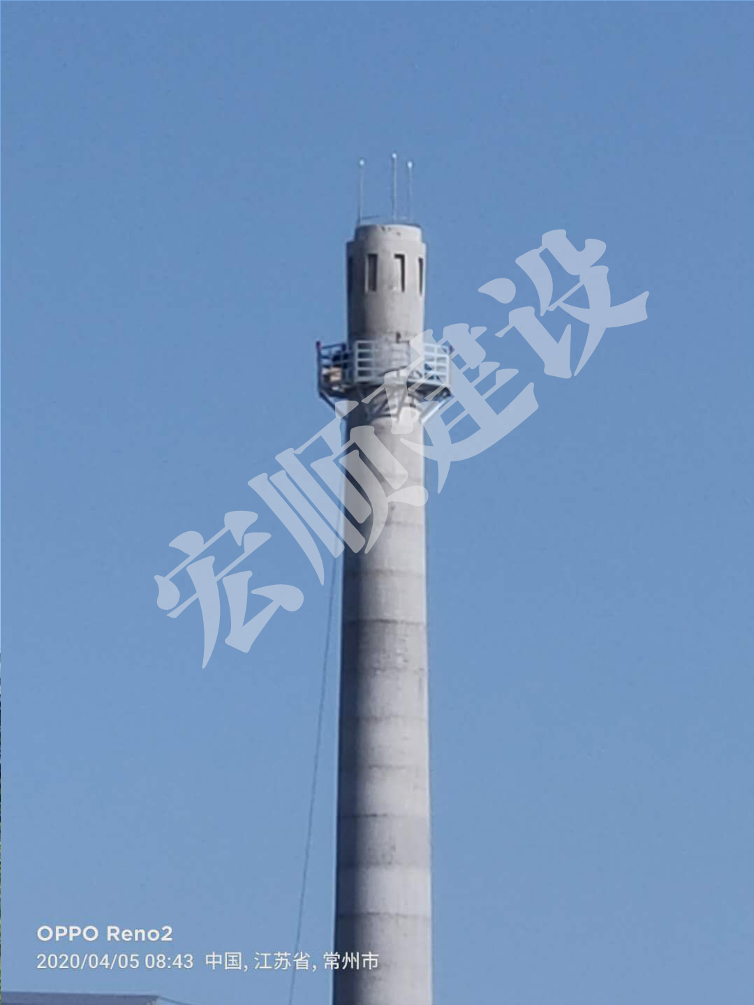 方形烟囱新建工程,100米烟囱新建施工公司