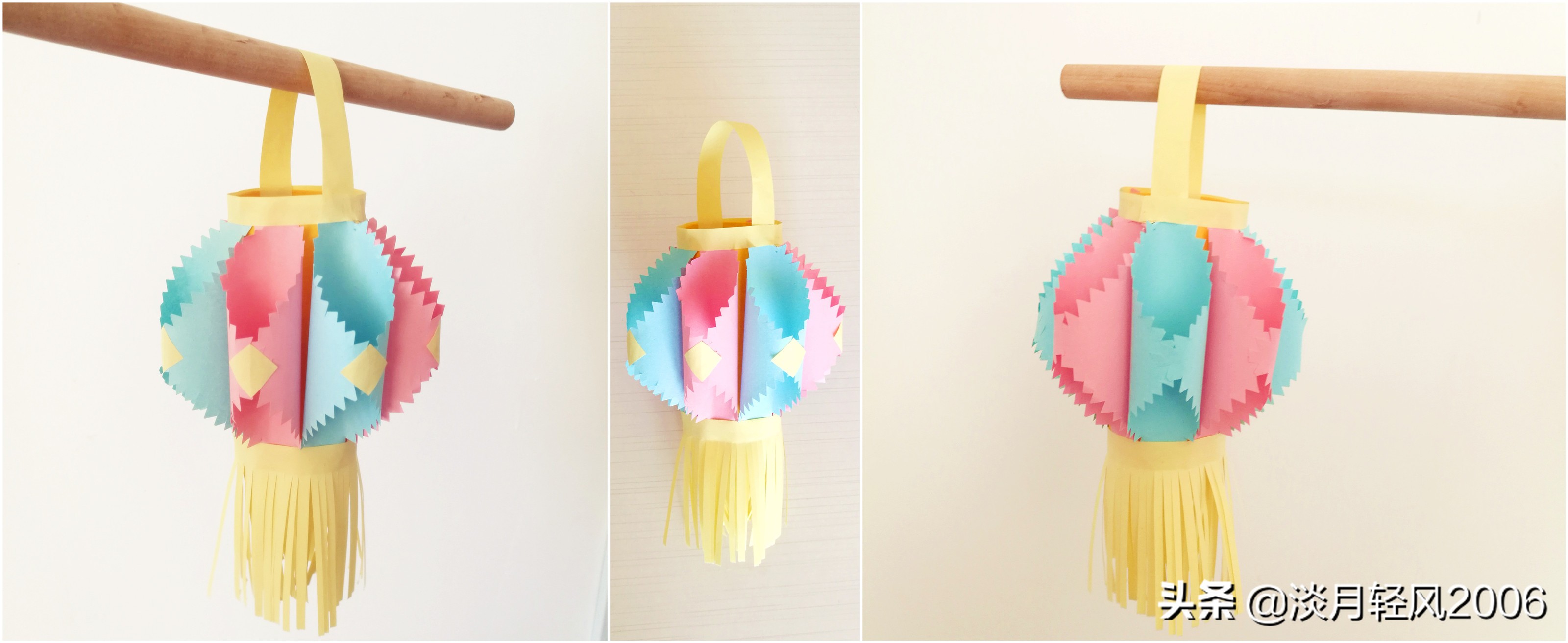 做元宵节花灯手工简单漂亮卡纸,创意卡纸花灯手工制作元宵