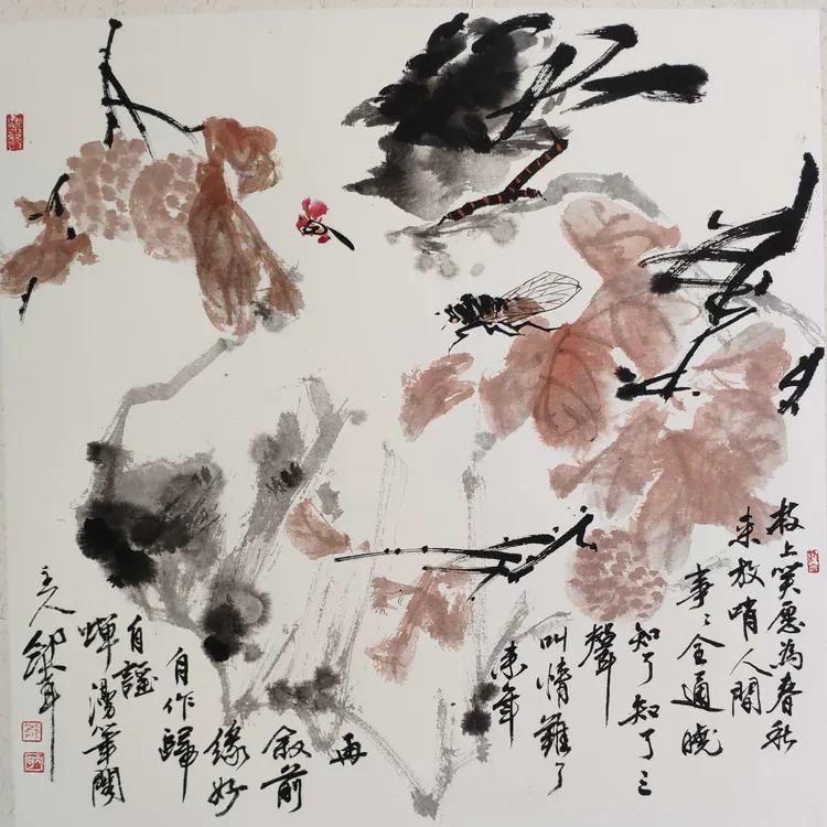 邹大耳写意画作品欣赏,邹大耳写意作品欣赏