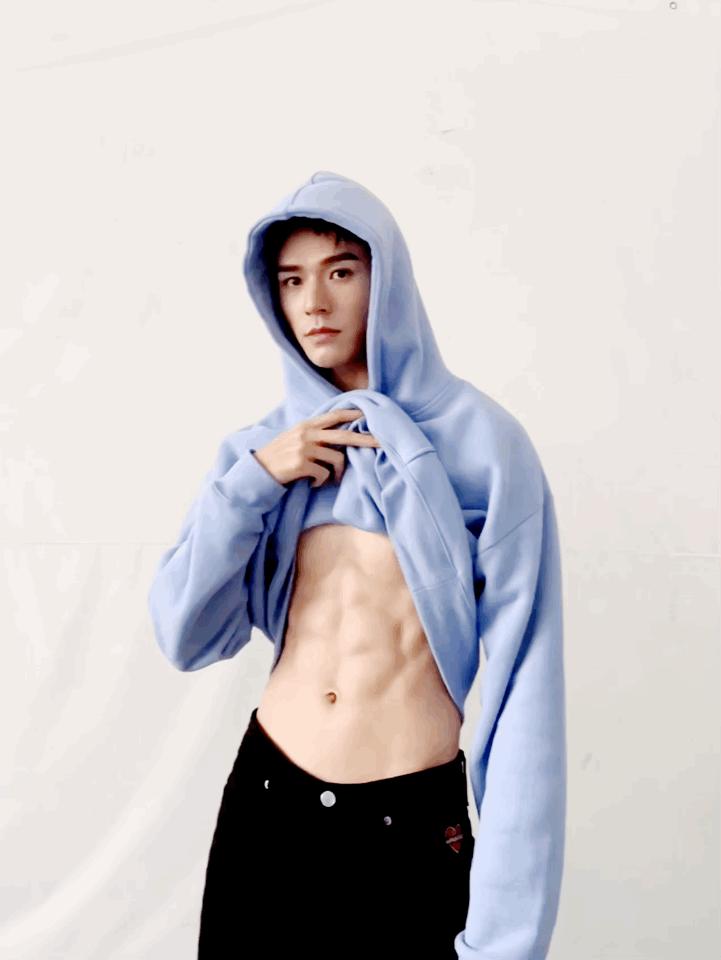 荷尔蒙爆棚的男明星的肌肉,痞帅行走的荷尔蒙男明星