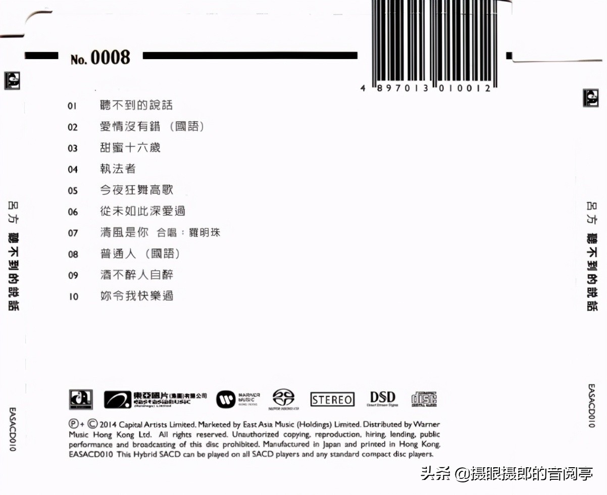 吕方1993年专辑歌曲,吕方歌曲专辑100首