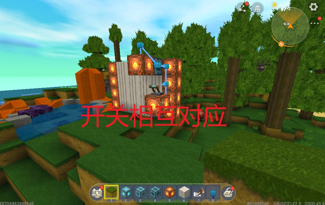 迷你世界滑动方块自动门怎么做,迷你世界简单的自动门教程