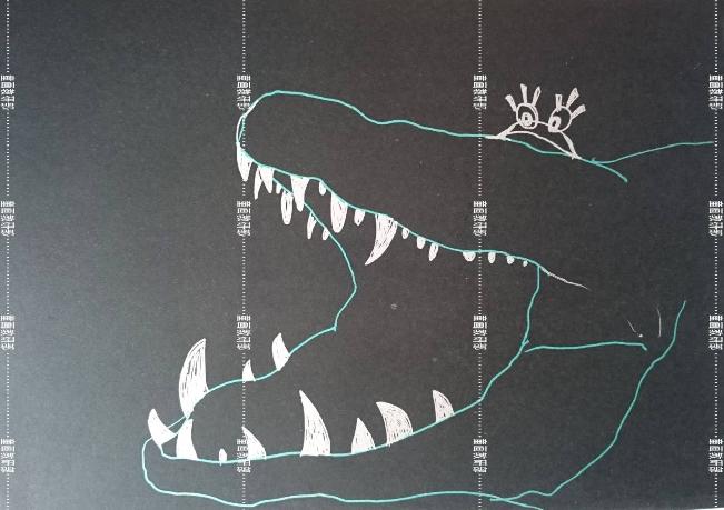 爱吃糖果的鳄鱼创意儿童画,创意儿童画鳄鱼宝宝爱洗澡