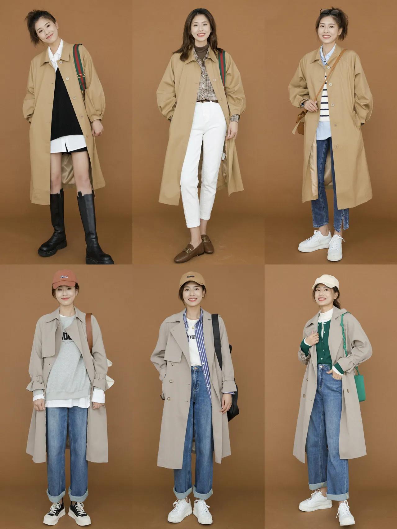 春天中老年薄风衣,春天流行穿搭风衣