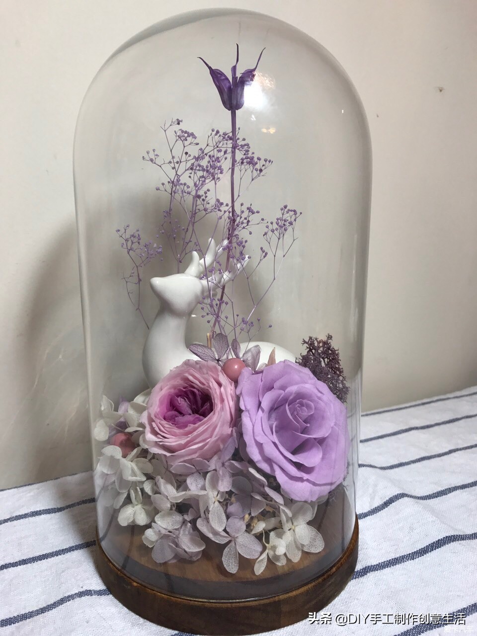 diy手工永生花制作全过程,diy永生花怎么做的