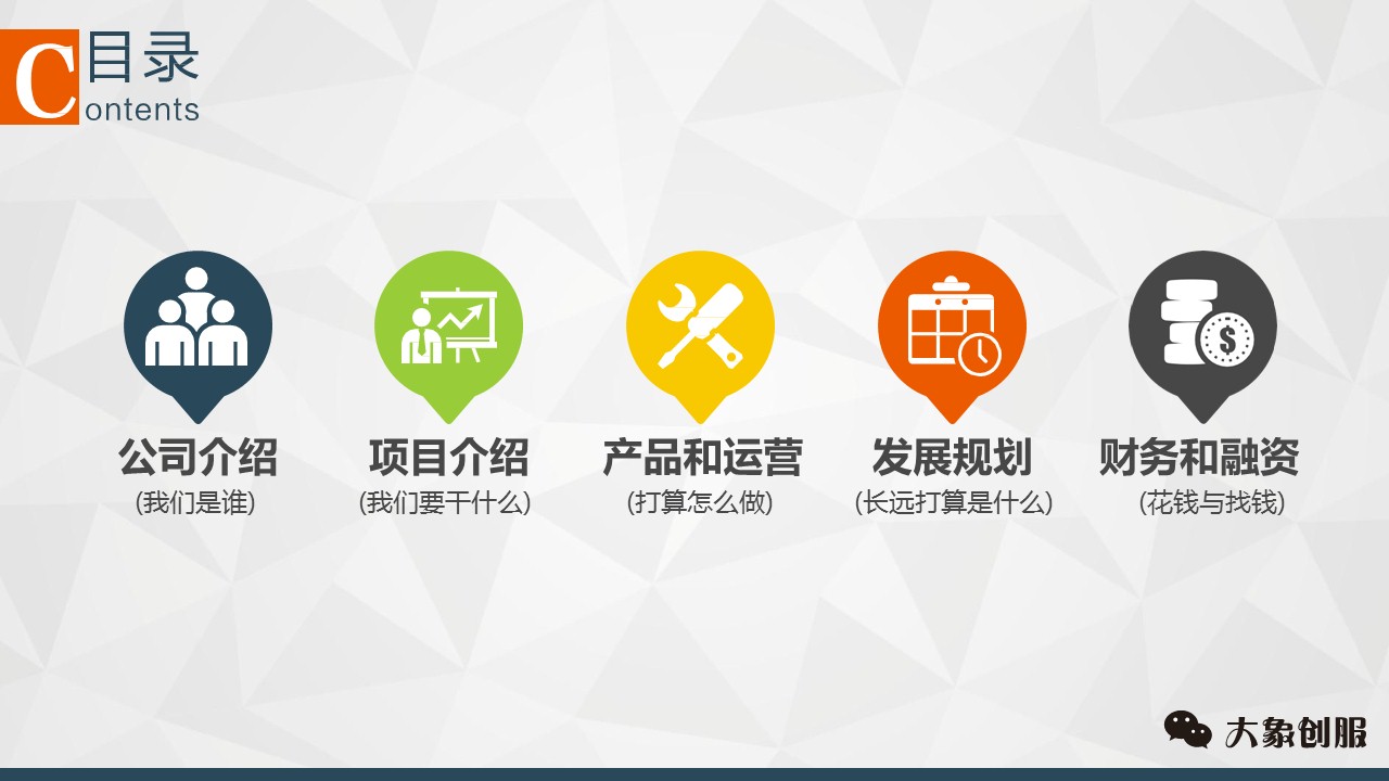 创业融资计划书商业ppt模板通用,融资bp计划书ppt模板