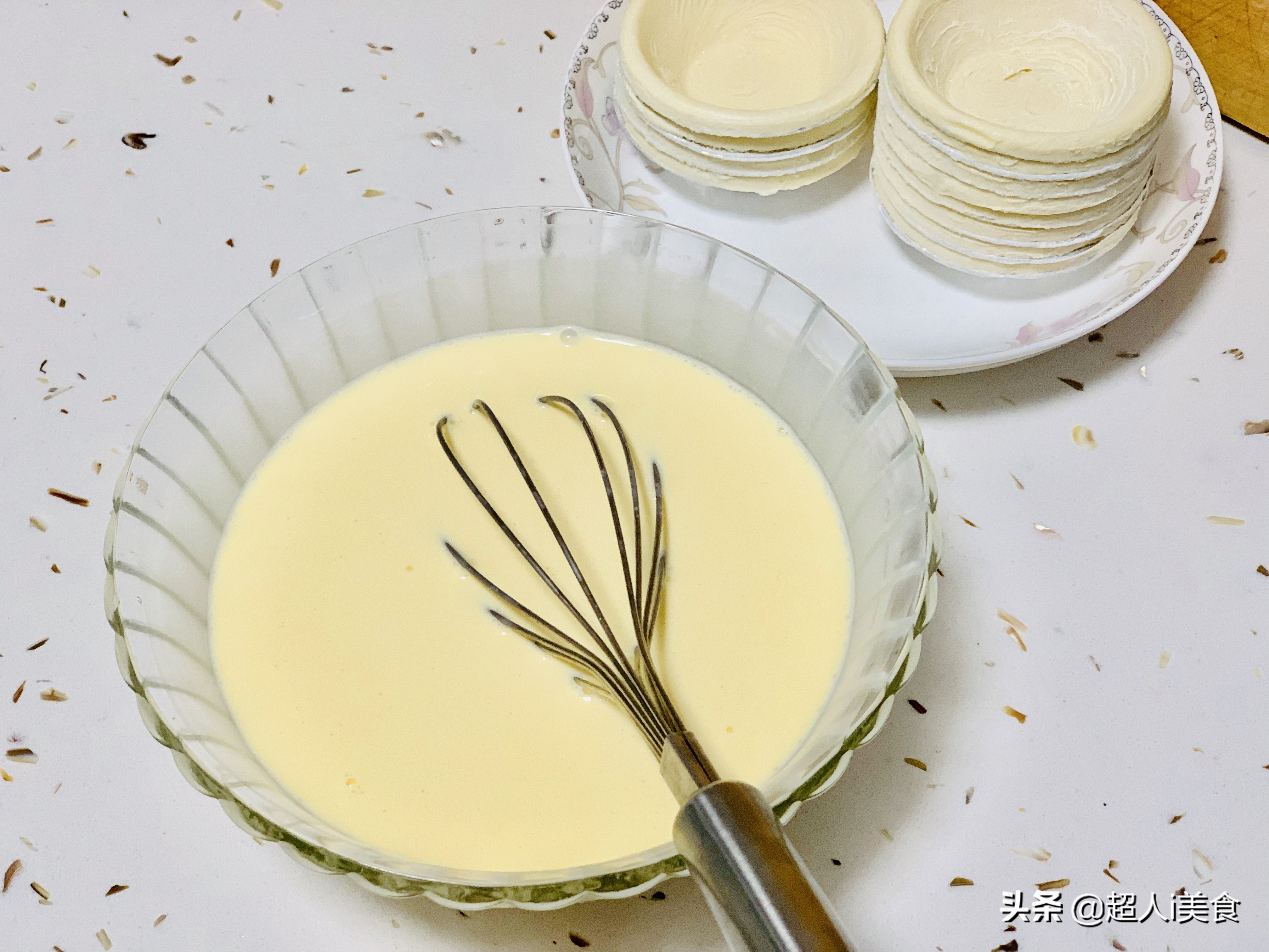 如何制作蛋挞液奶香浓郁,今日份蛋挞九宫格