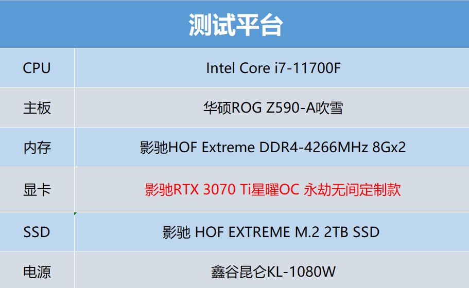 影驰rtx3070黑将oc测评,影驰rtx3070星耀永劫版