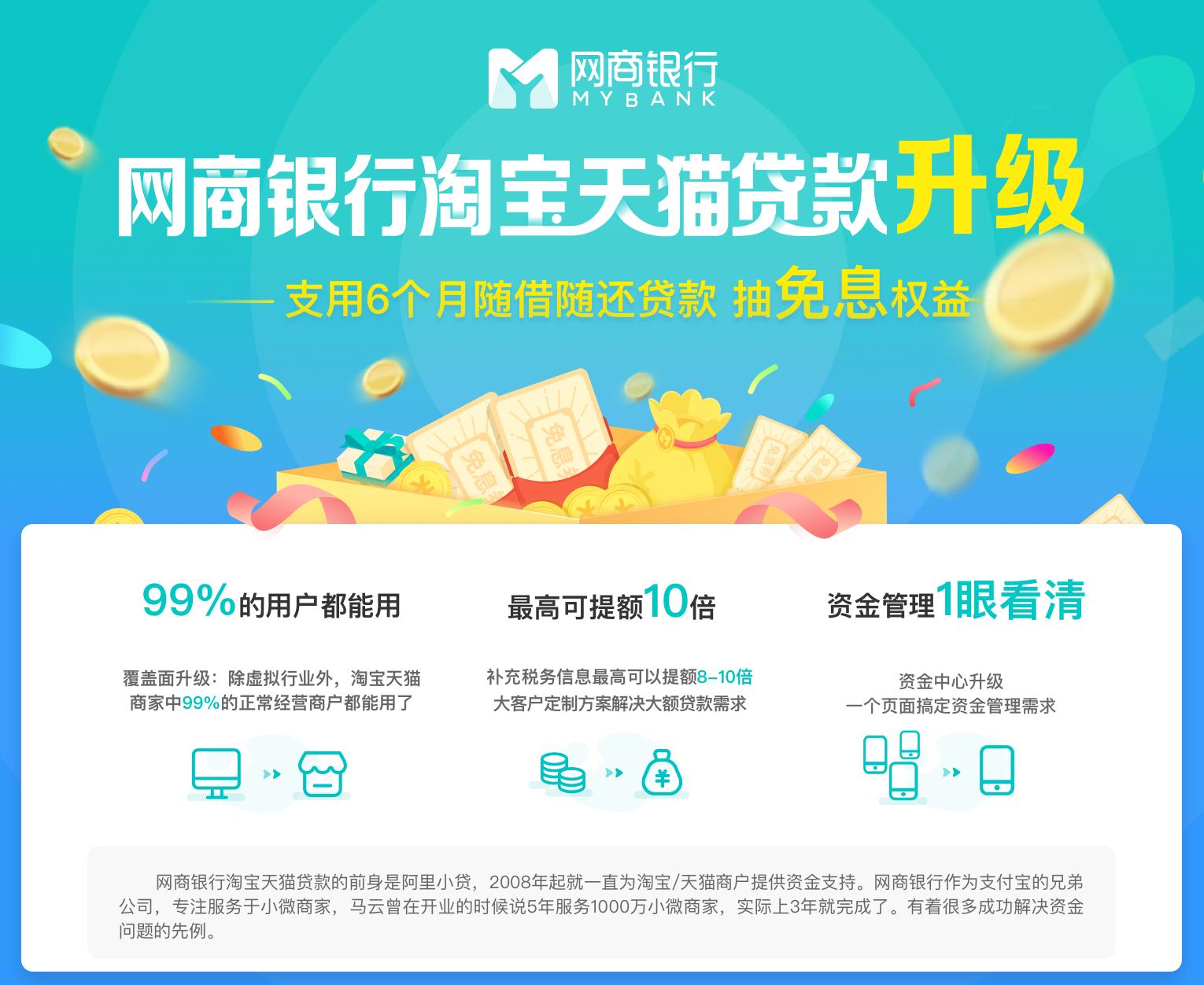网商银行助力淘宝贷款,网商银行助中小商家