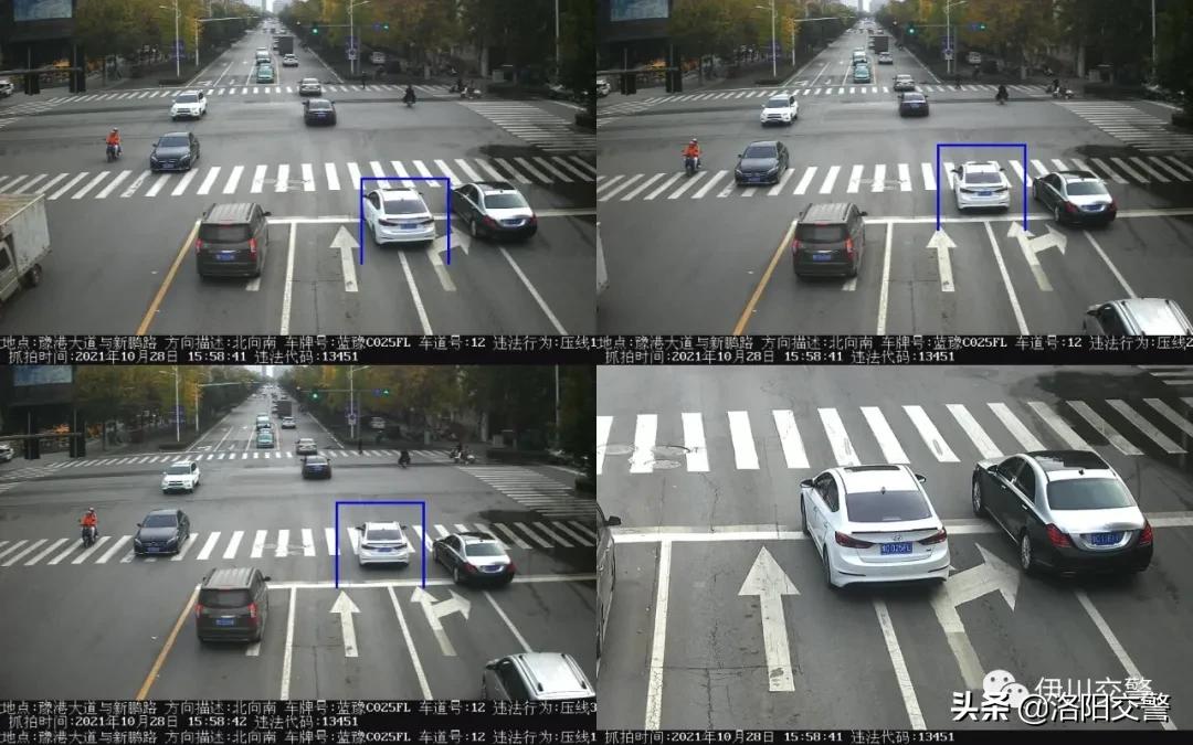 抓拍闯红灯和压线是一个摄像头吗,闯红灯拍照抓拍实线变道吗