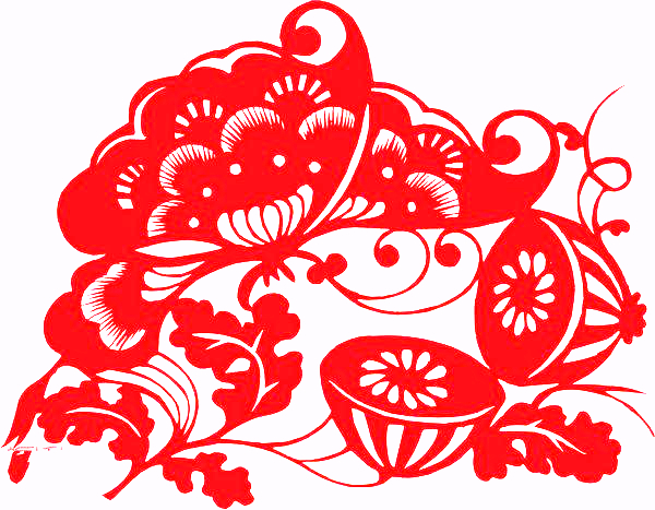 对称图形剪纸窗花,民俗窗花介绍