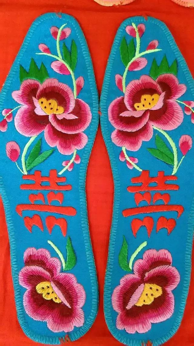 绣花鞋垫100种图案四格绣法,几何鞋垫图案鞋垫绣法