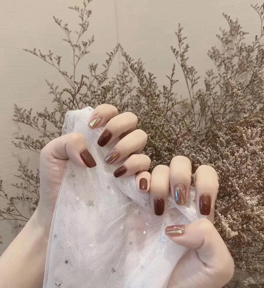 日式美甲颜值超高的美甲,报复性消费来啦