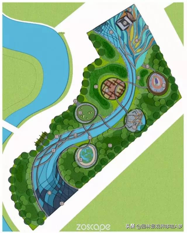 100张水景设计图,景观设计元素整理图