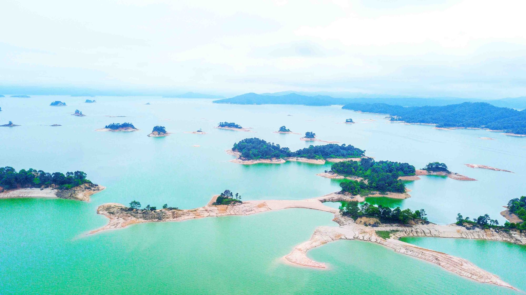 万绿湖美景拍摄,航拍万绿湖风景视频