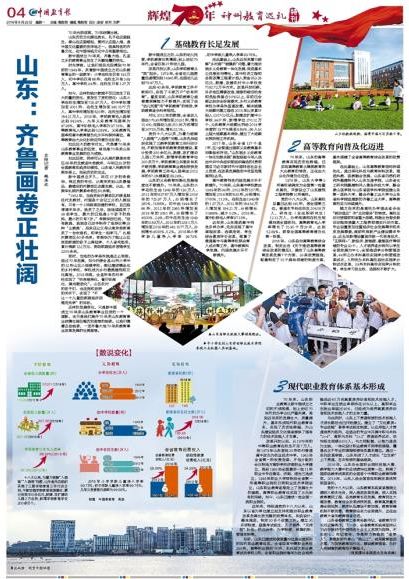 媒体|壮丽70年看山东教育:齐鲁画卷正壮阔