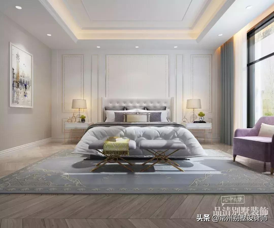 常州现代中式简约风格别墅装修,常州别墅装修空间规整的现代风格