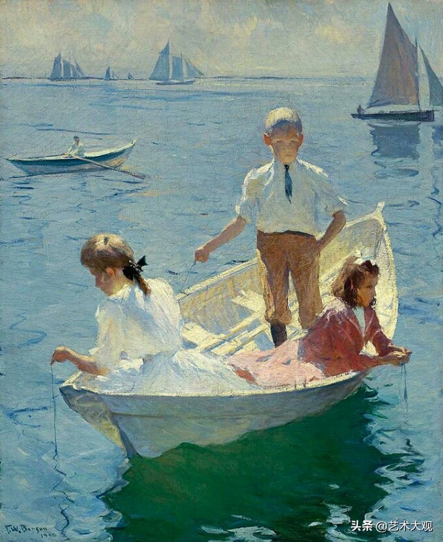 美国印象派画家油画作品欣赏,美国印象派油画