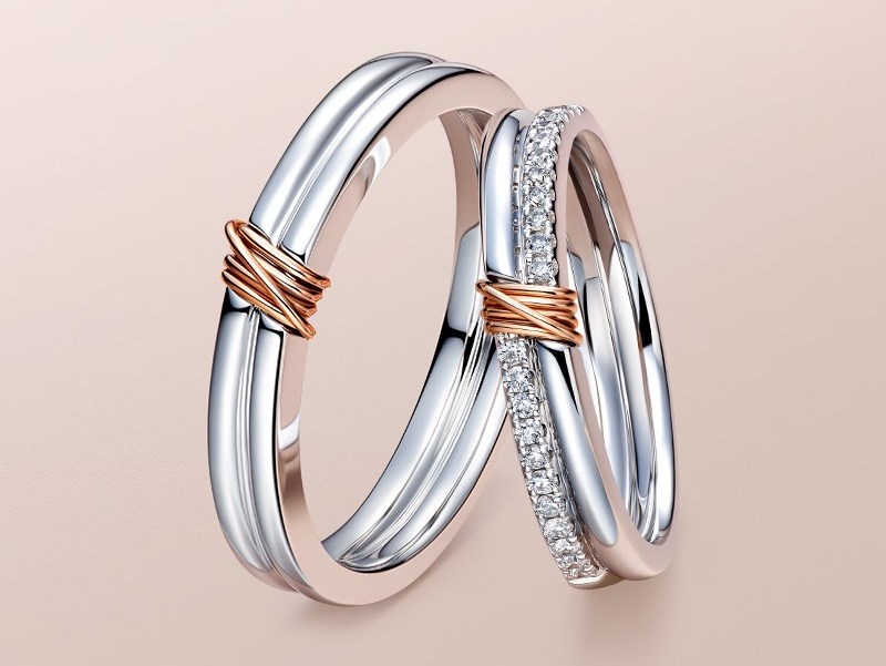 情侣对戒买什么牌子比较好,周大生七夕玫瑰金情侣对戒