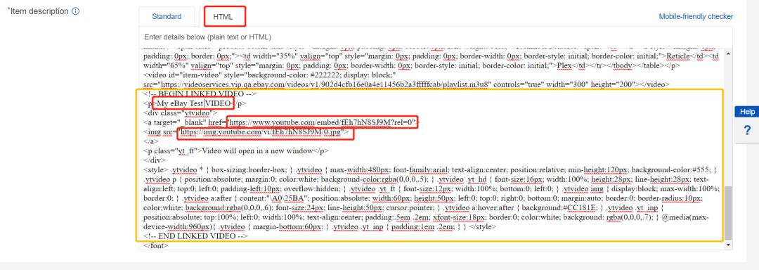 手把手教你eBay商品详情页嵌入视频