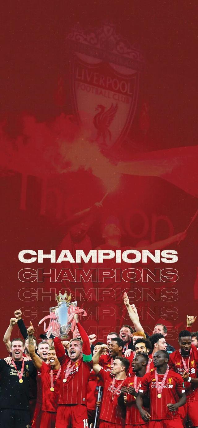 利物浦夺冠海报,利物浦英超夺冠壁纸