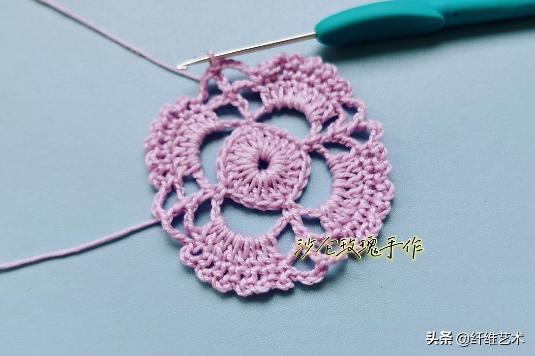 #手工编织#钩针花样解药不仅高清,居然还有海市蜃楼的梦幻感很美