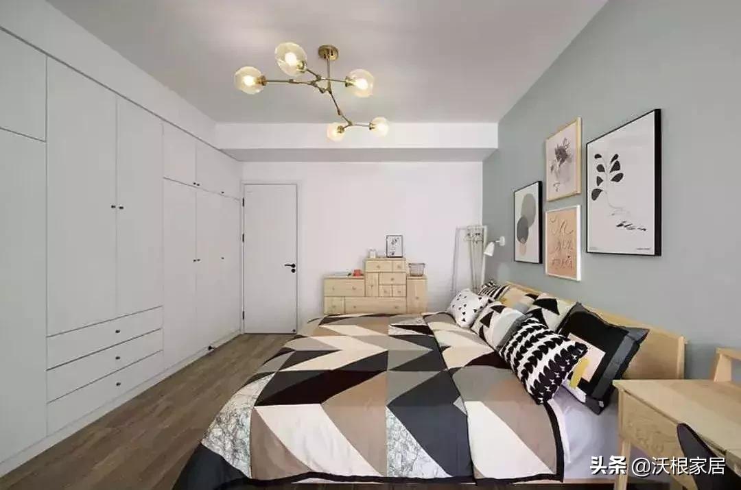 120平方三室一厅房子北欧风格,北欧风婚房布置效果图大全