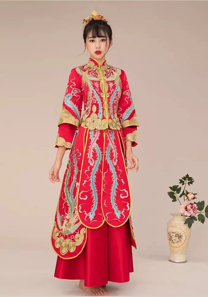 最适合穿中式嫁衣,新款秀禾服新娘礼服中式嫁衣