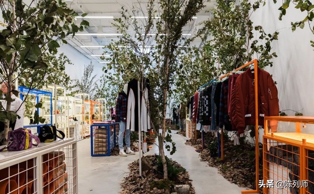 offwhite风格,白色品牌陈列搭配