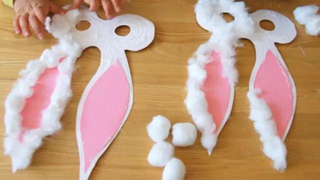 复活节兔子手工外发,复活节兔子彩蛋做手工