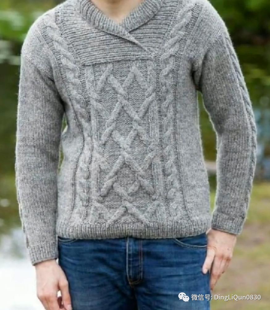 男式针织衫简单又好看的花样,编织教程男士高档中长开衫针织衫