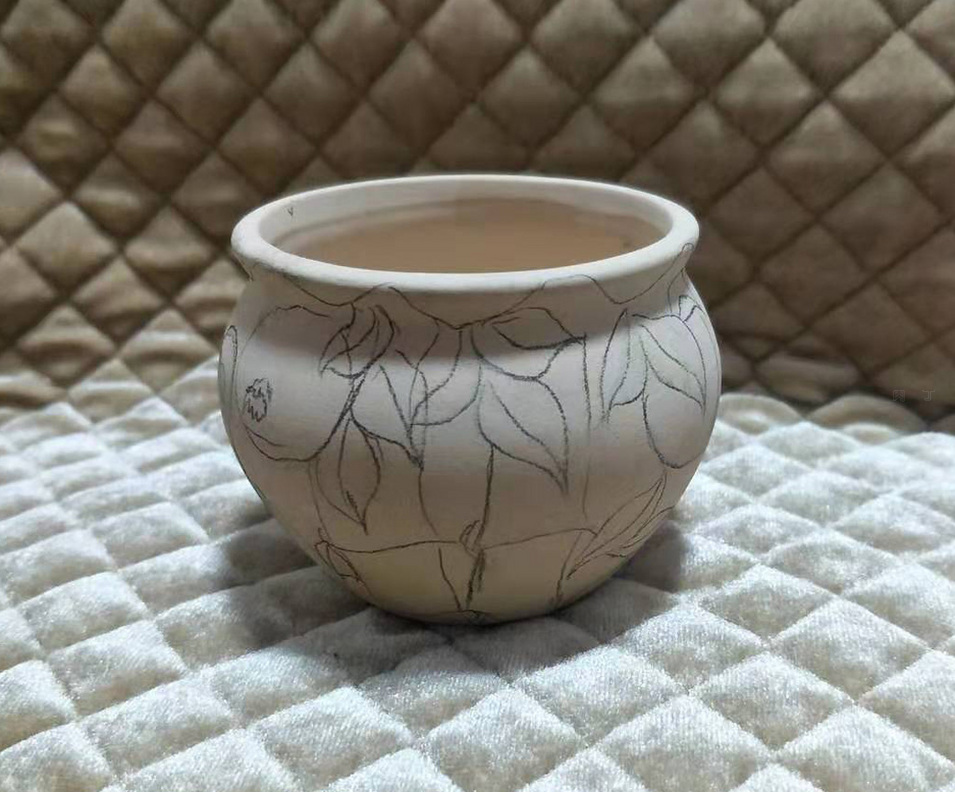 花盆手绘教程,手绘花盆熊猫教程