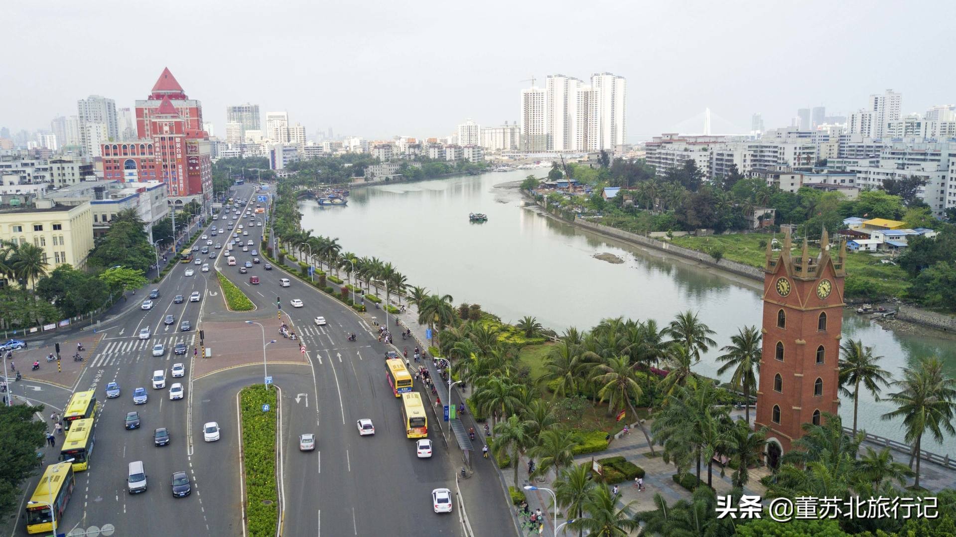 城市简介对比,海口城市航拍