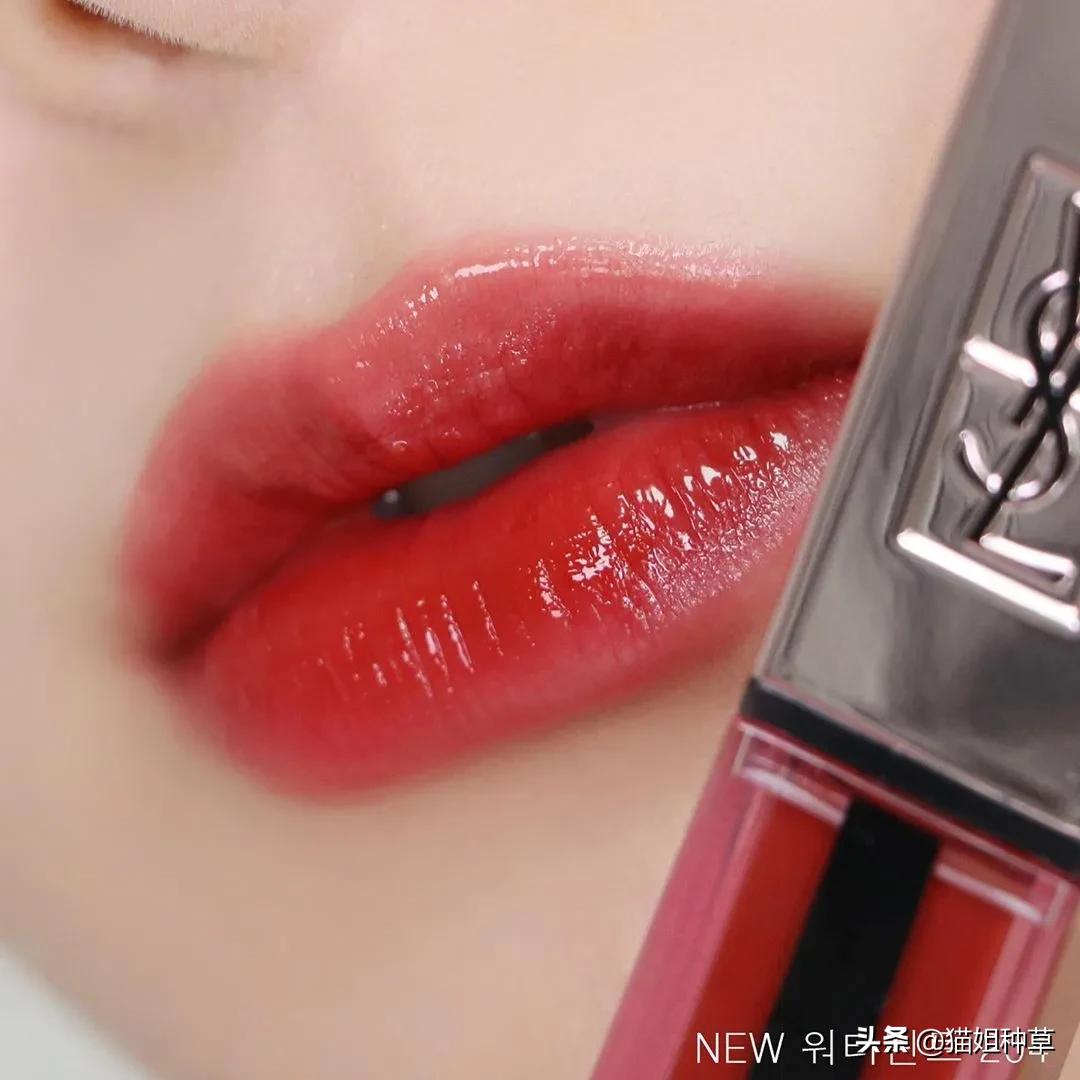 泫雅ysl金盖哑光唇釉色号,泫雅ysl银条试色