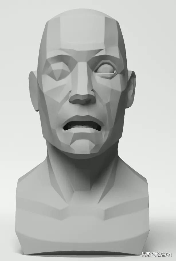 如何把立体图形画逼真,立体脸部画教程简单