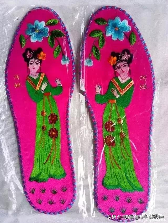 手工绣花鞋垫纯手工鞋垫,最厉害的鞋垫