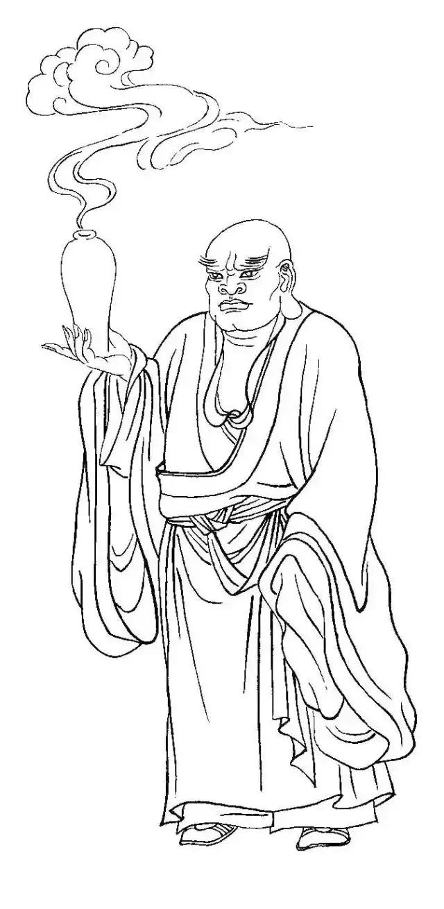 白描佛像线稿图片大全,白描佛像画法图片大全