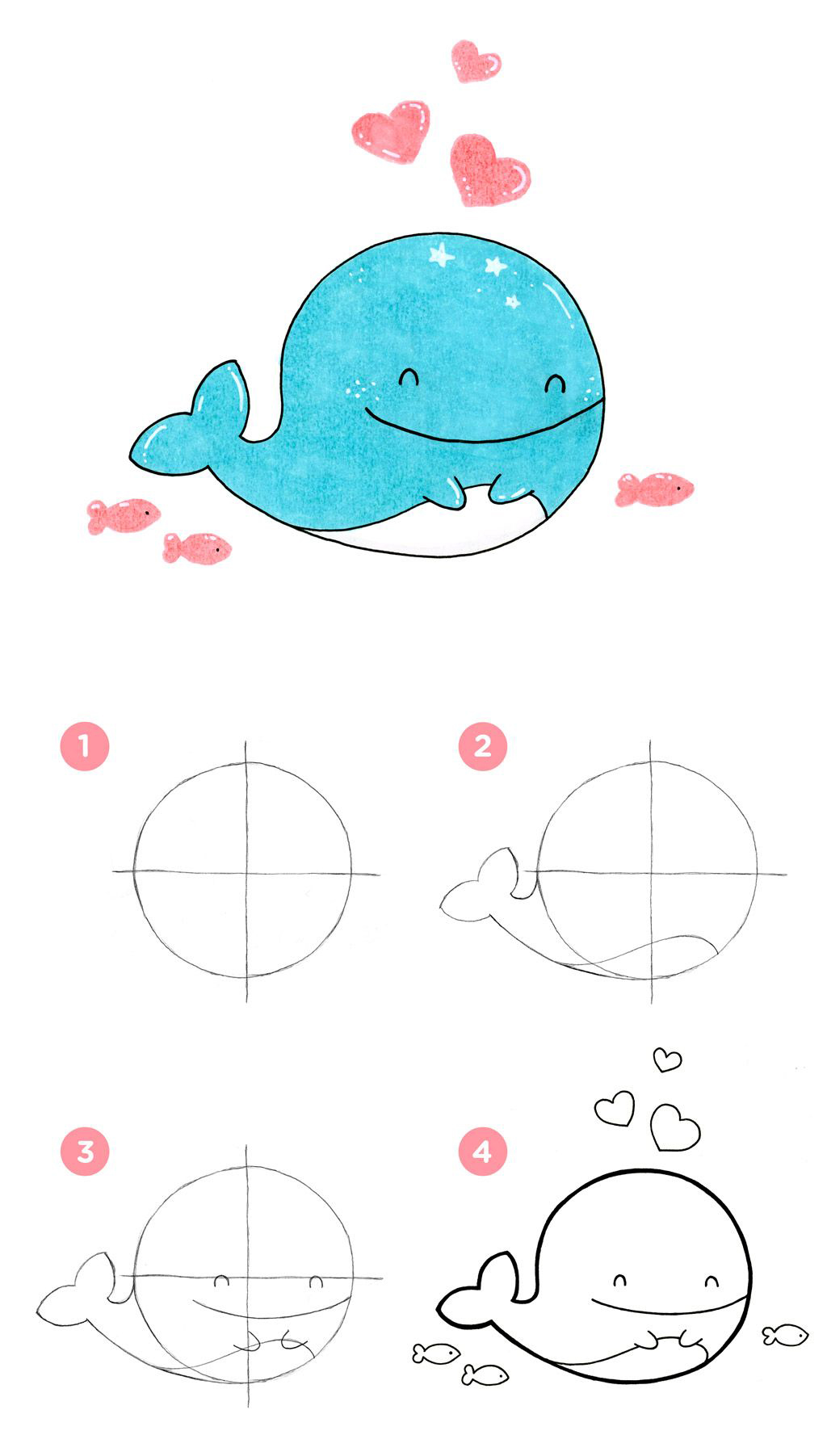 简单可爱的卡通动物画法,怎么画简单又可爱的卡通动物