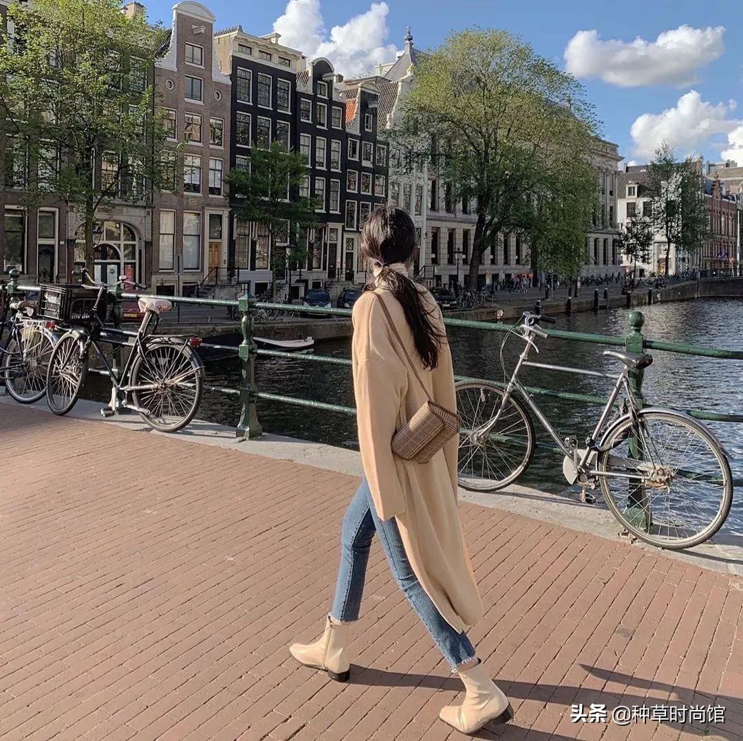 长皮衣外套女怎么穿好看,肥大的外套怎么穿好看