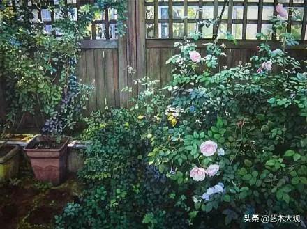 日本淡彩水彩画,日本富士山水彩画欣赏