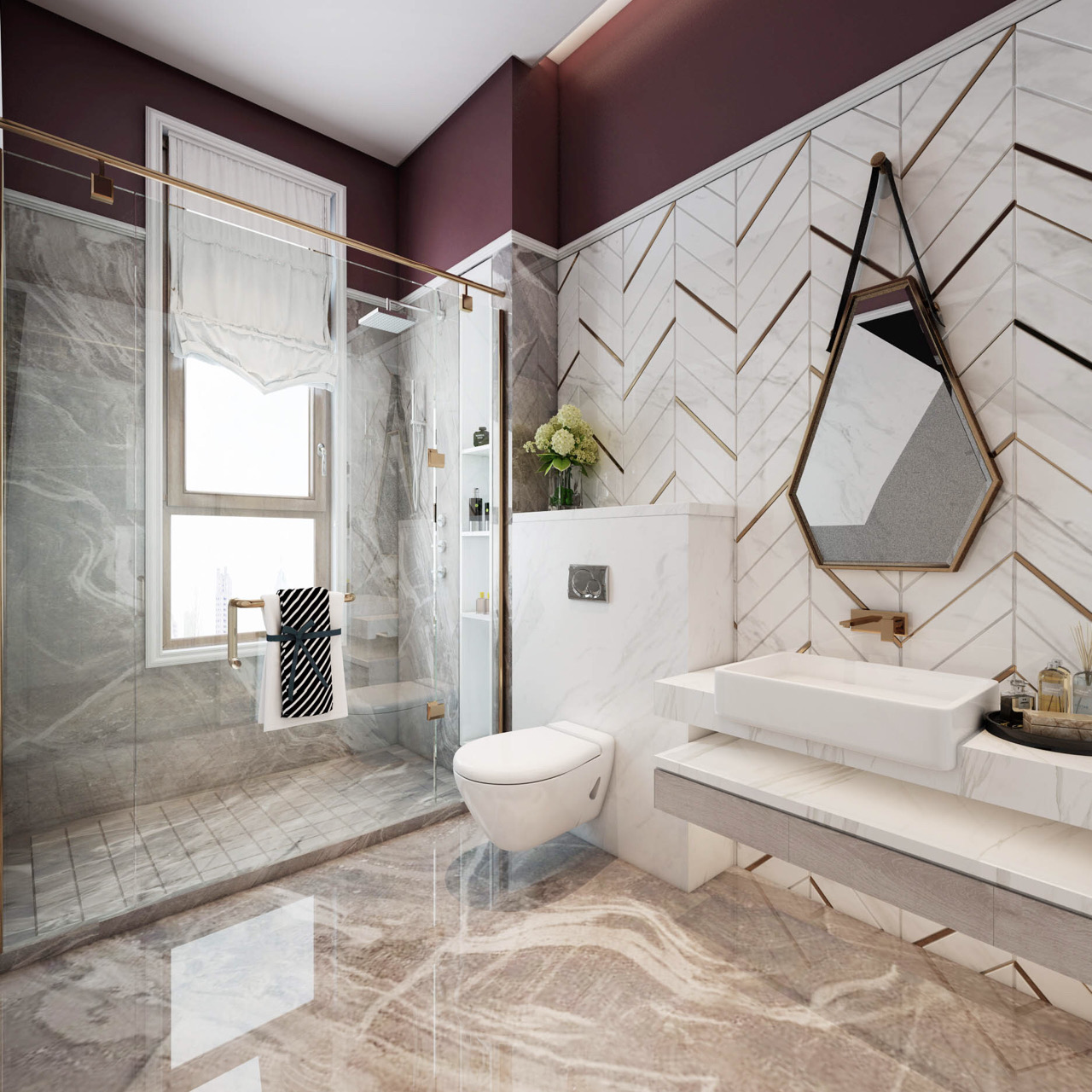 蹲便卫生间设计装修效果图大全,80平方两室一厅卫生间设计效果图