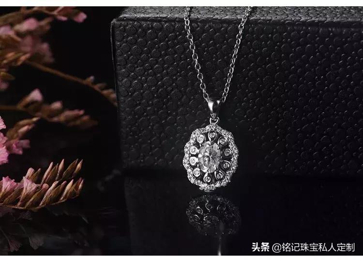 莫桑石吊坠视频,莫桑石吊坠香槟色