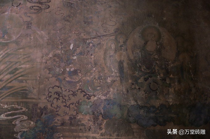 山西佛光寺里的壁画,山西的明清古建里面的壁画