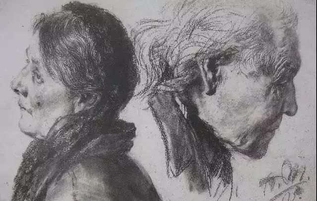 门采尔风景速写高清大图,速写临摹大师作品