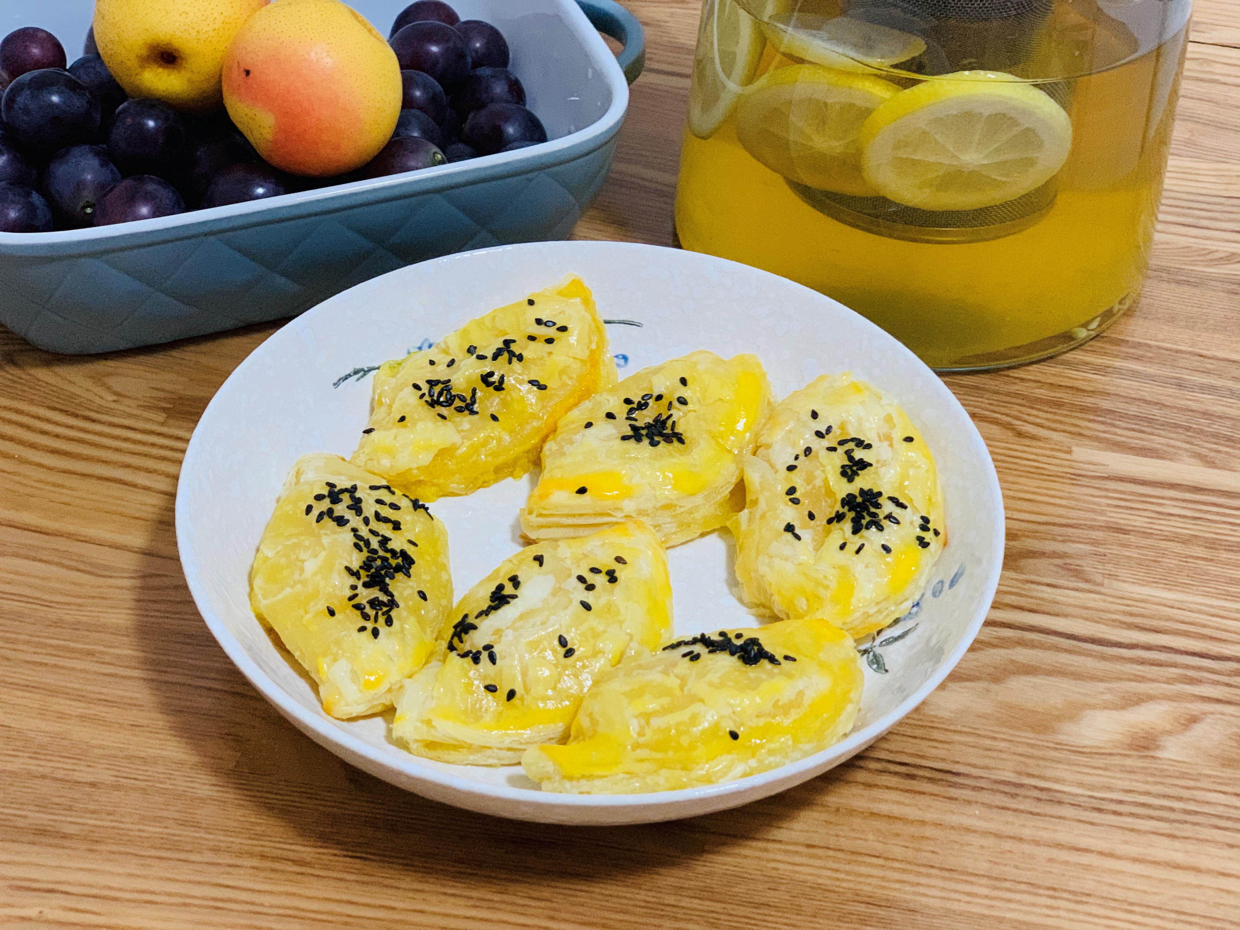 蛋挞皮做芒果酥炼乳,用蛋挞皮做香蕉芒果披萨空气炸锅