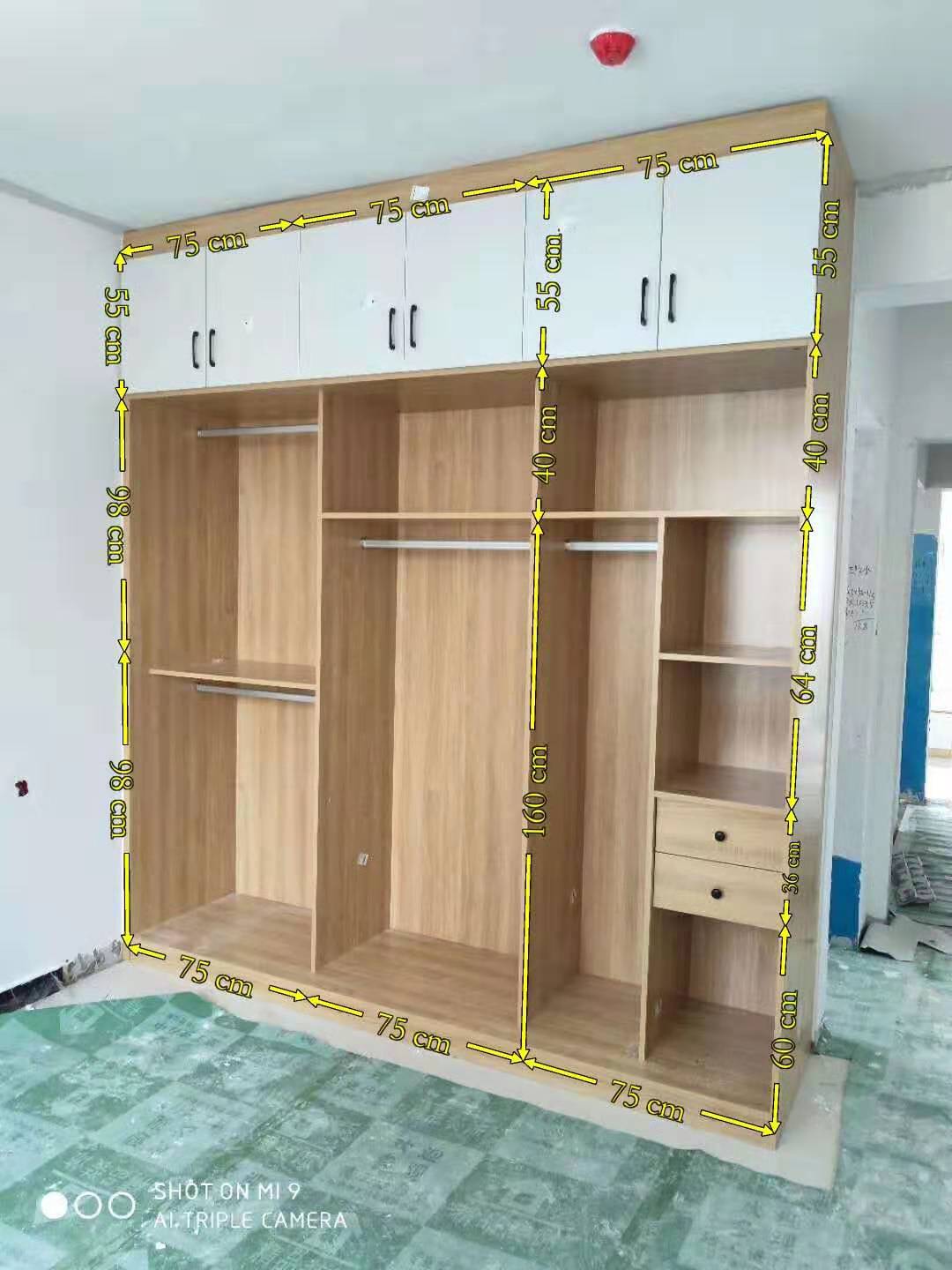 推拉门衣柜卧室家用简易收纳,收纳衣柜40厘米宽推拉门